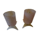 Duo of lamps in plexiglas 50/60