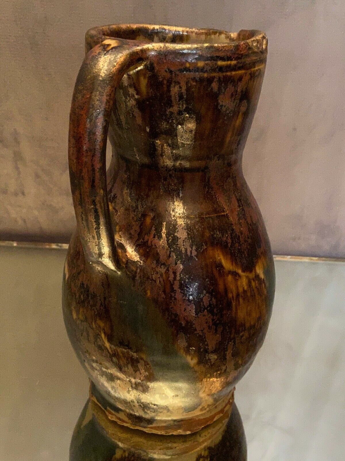 Pitcher in La Borne stoneware signed Lucien Talbot