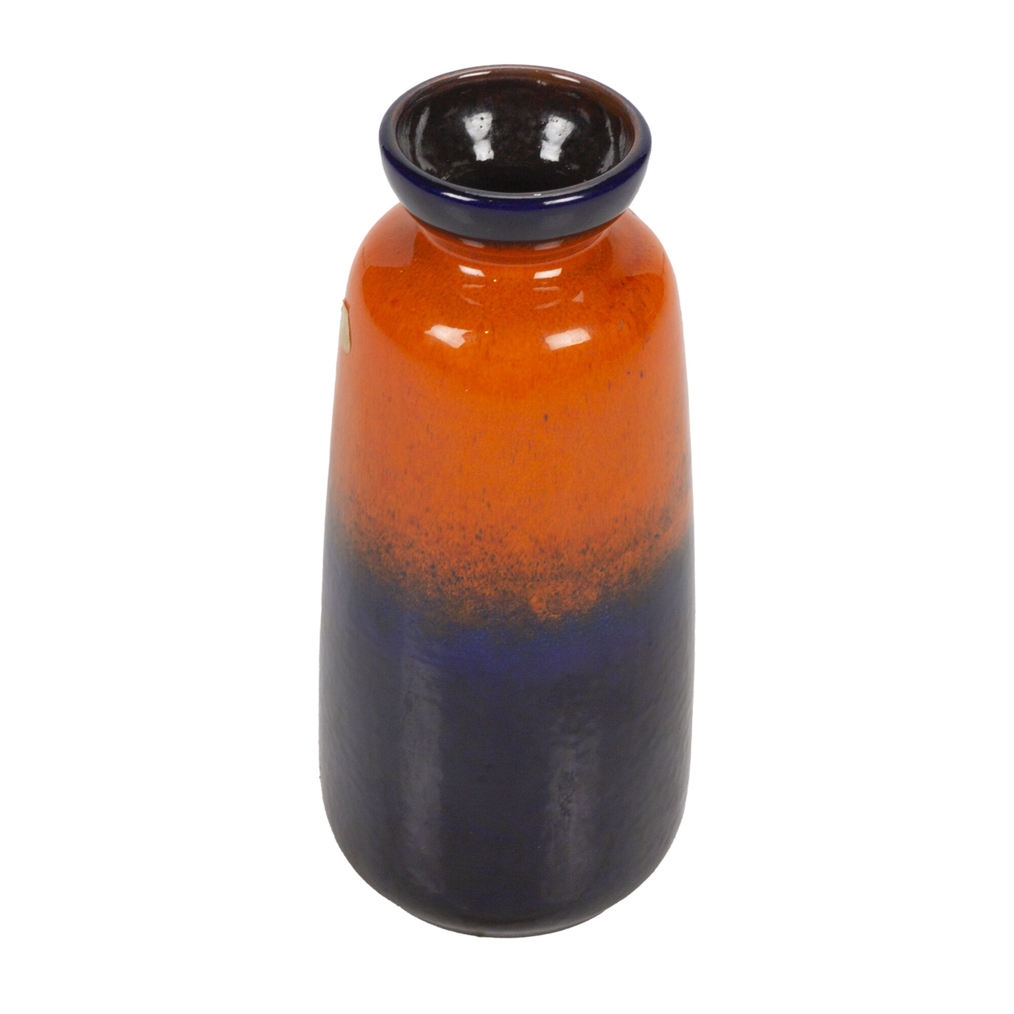 Orange and blue vase