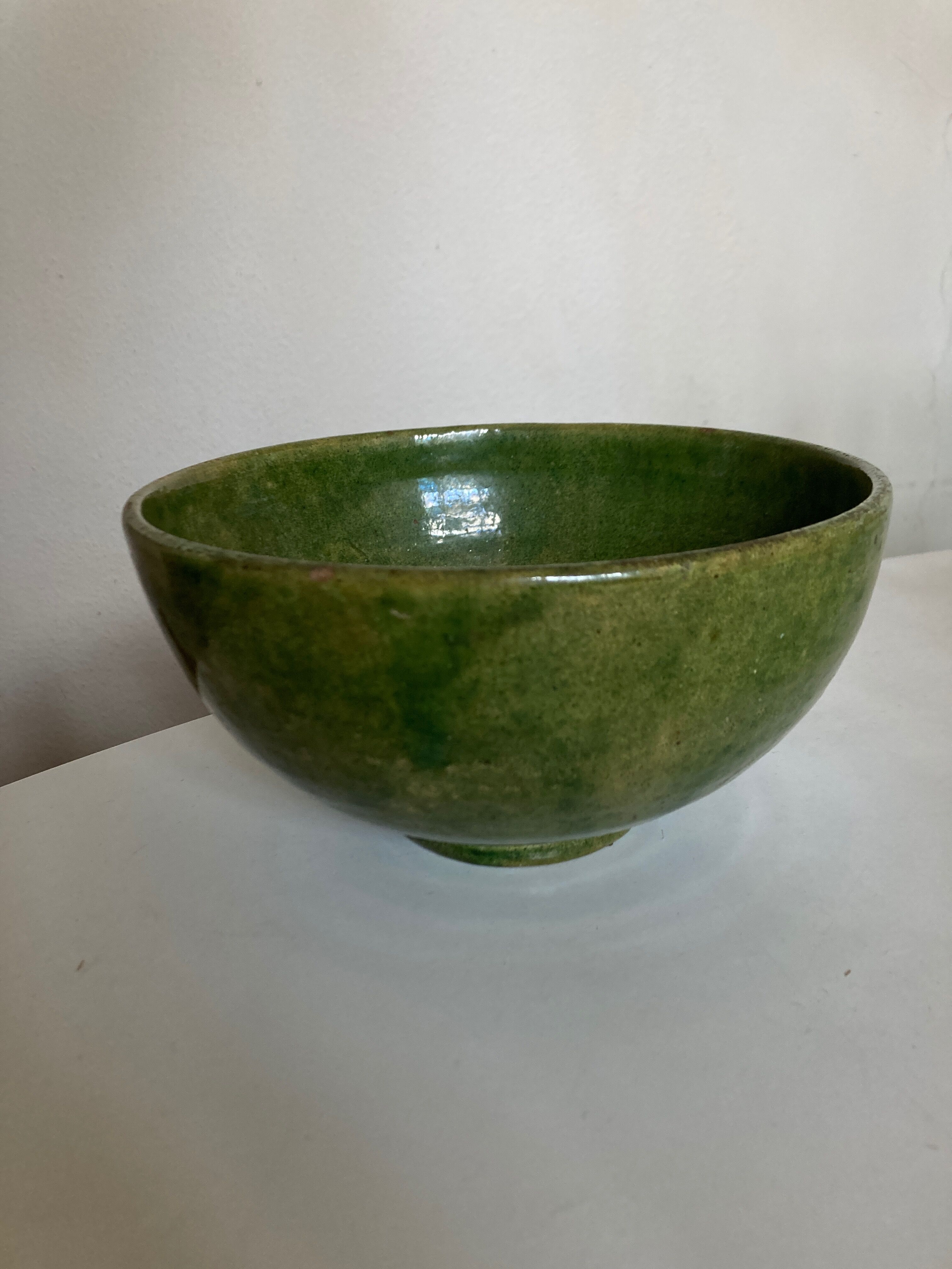 Glazed clay salad bowl from Biot 1960