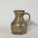Vintage artisan pyrite stoneware pitcher jug