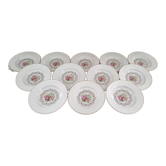Lot de 12 assiettes creuses K&G Lunéville modèle Tradition