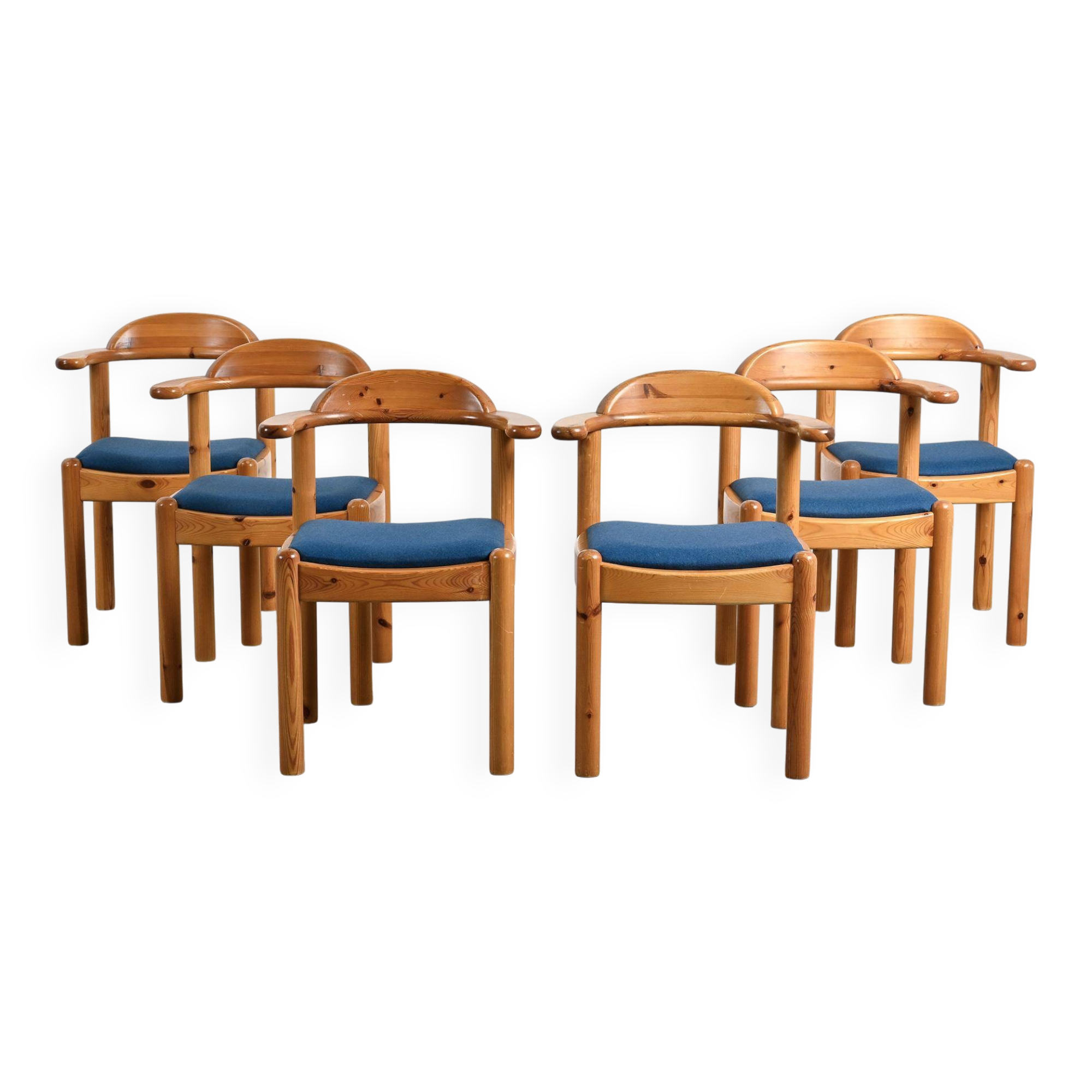 Suite de six fauteuils Vamdrup Stolefabrik, Danemark, circa 1970
