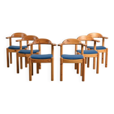 Set of six armchairs Vamdrup Stolefabrik, Denmark, circa 1970.