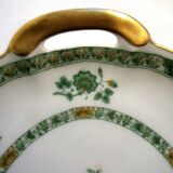 Fine porcelain cake serving 12 plates - 1 dish, signed Th. Haviland Limoges