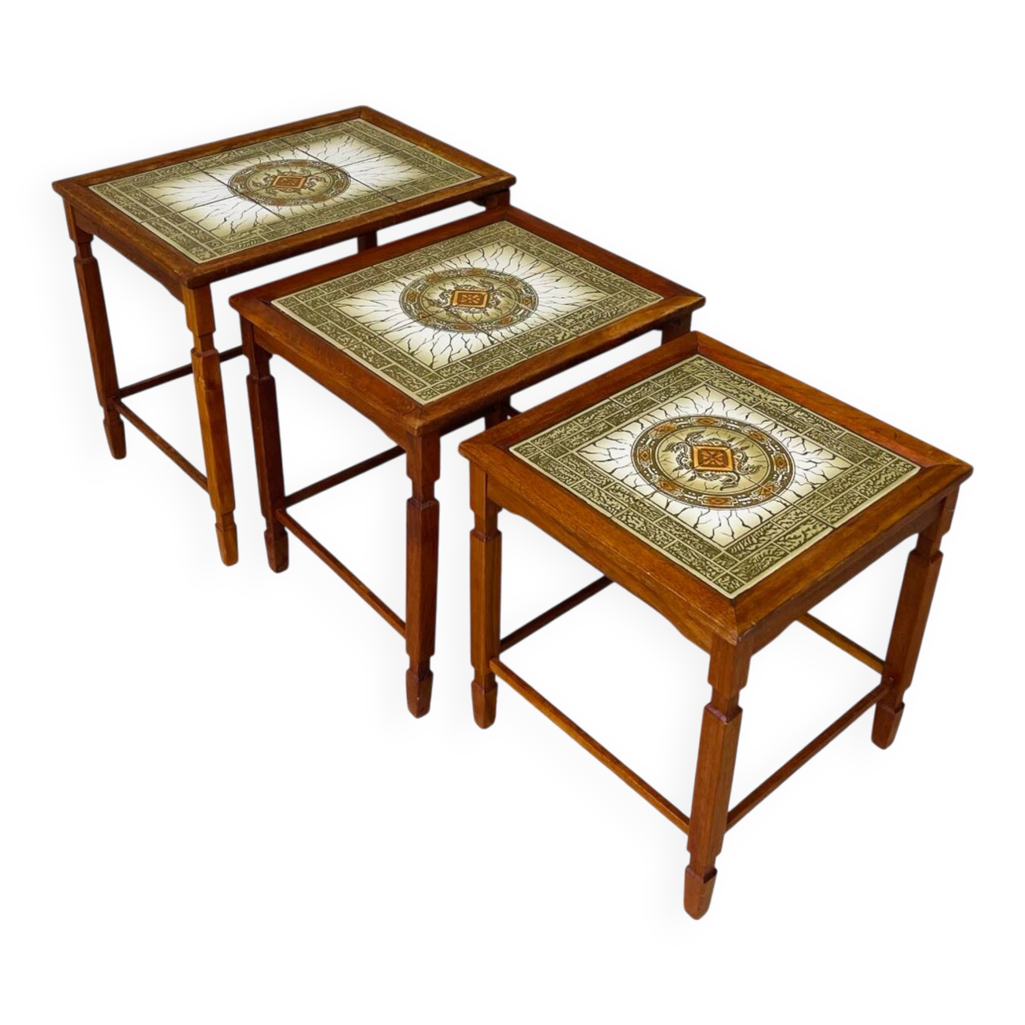 Danish nesting coffee table 1960