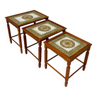 Danish nesting coffee table 1960