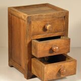 Wood box with drawers 19 x 14 cm