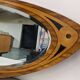 Miroir Art déco XL en marqueterie de bois