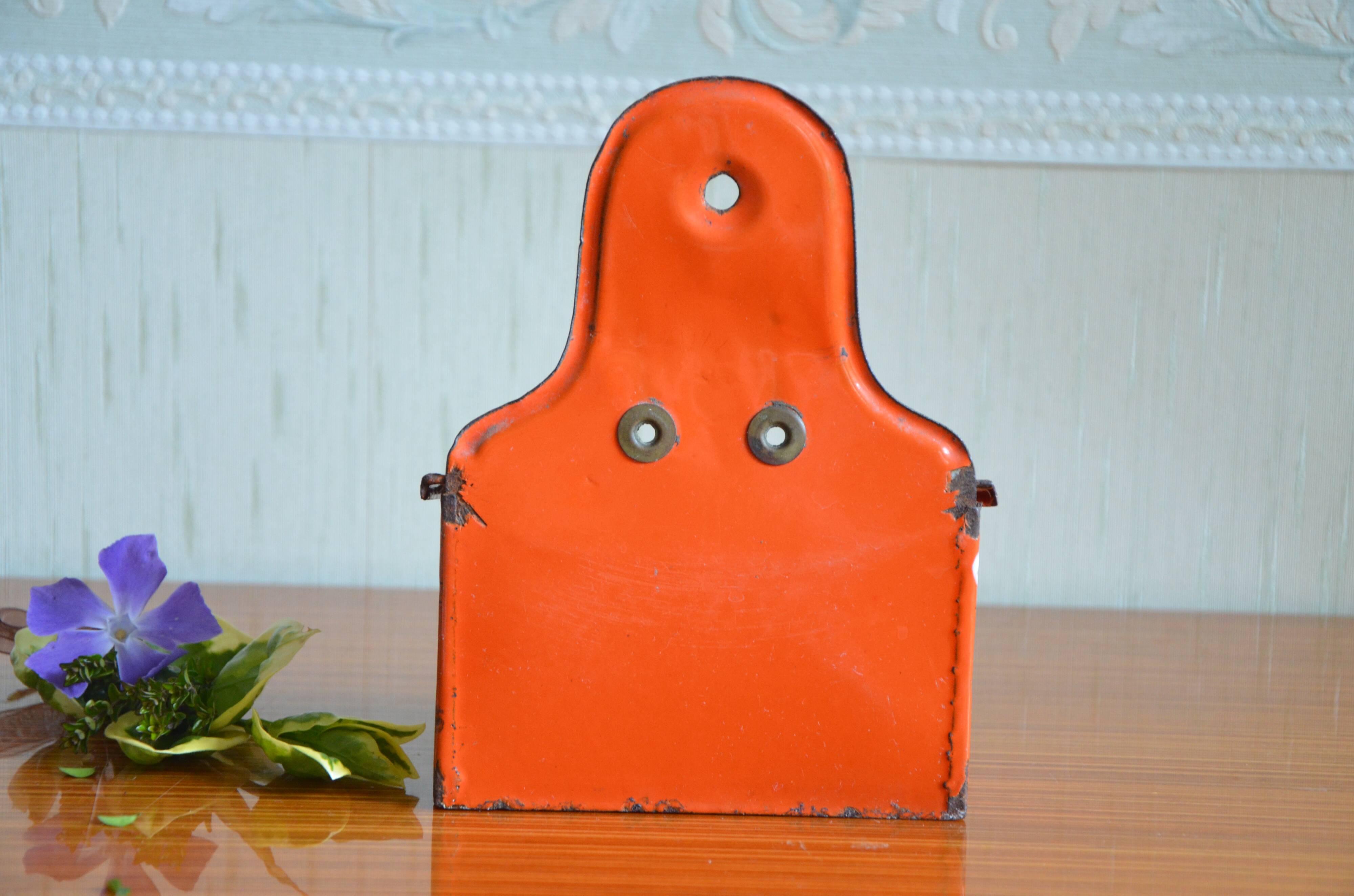 Red sheet metal matchbox