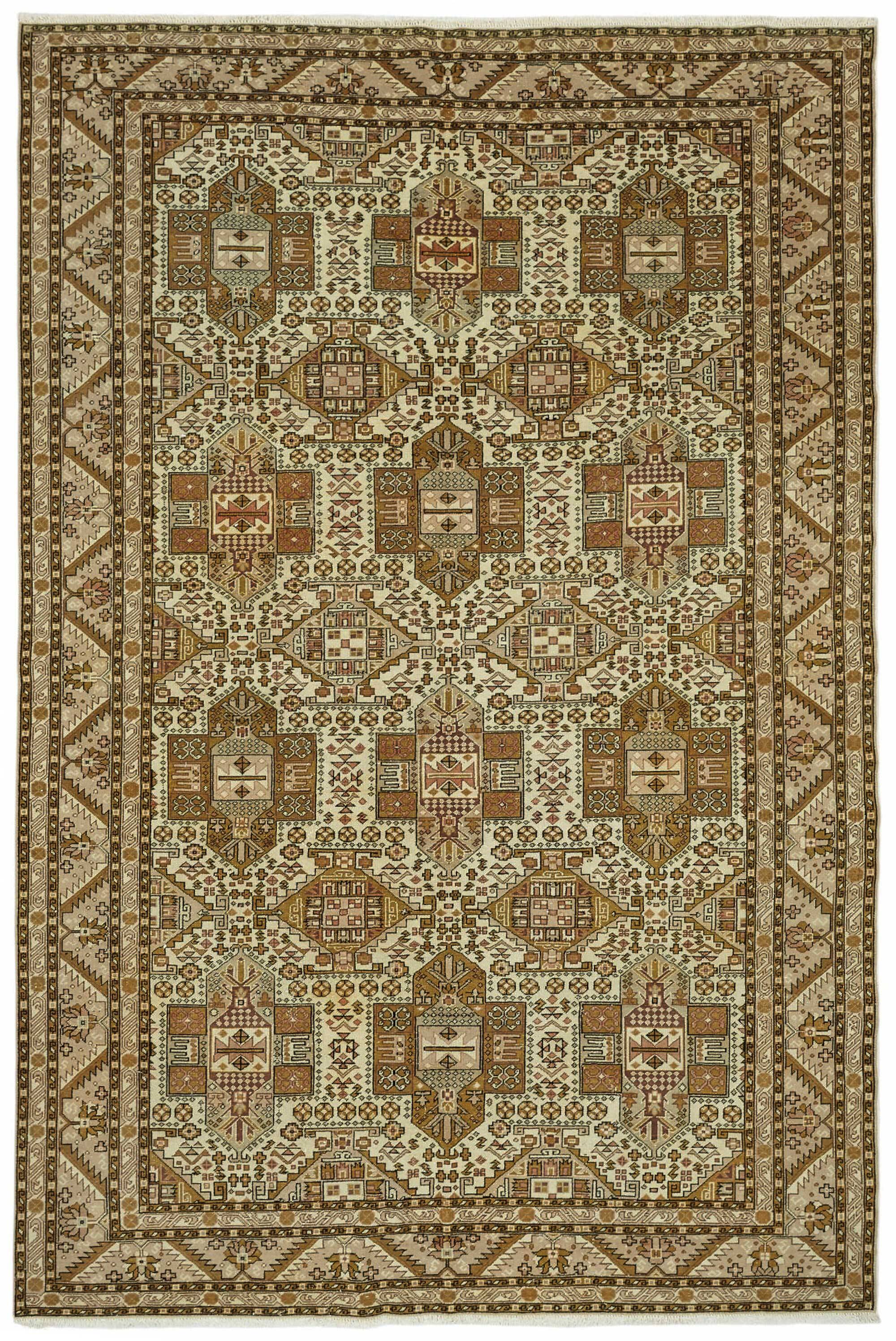 Turkish Wool Vintage Kayseri Rug 198 cm x 295 cm