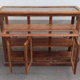 Old wooden display case