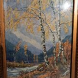 Ancient painting-valley landscape