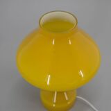 Lampe de Table Jaune Tout en Verre par Valasske Mezirici, 1970s
