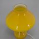 All Glass Yellow Table Lamp by Valasske Mezirici, 1970s