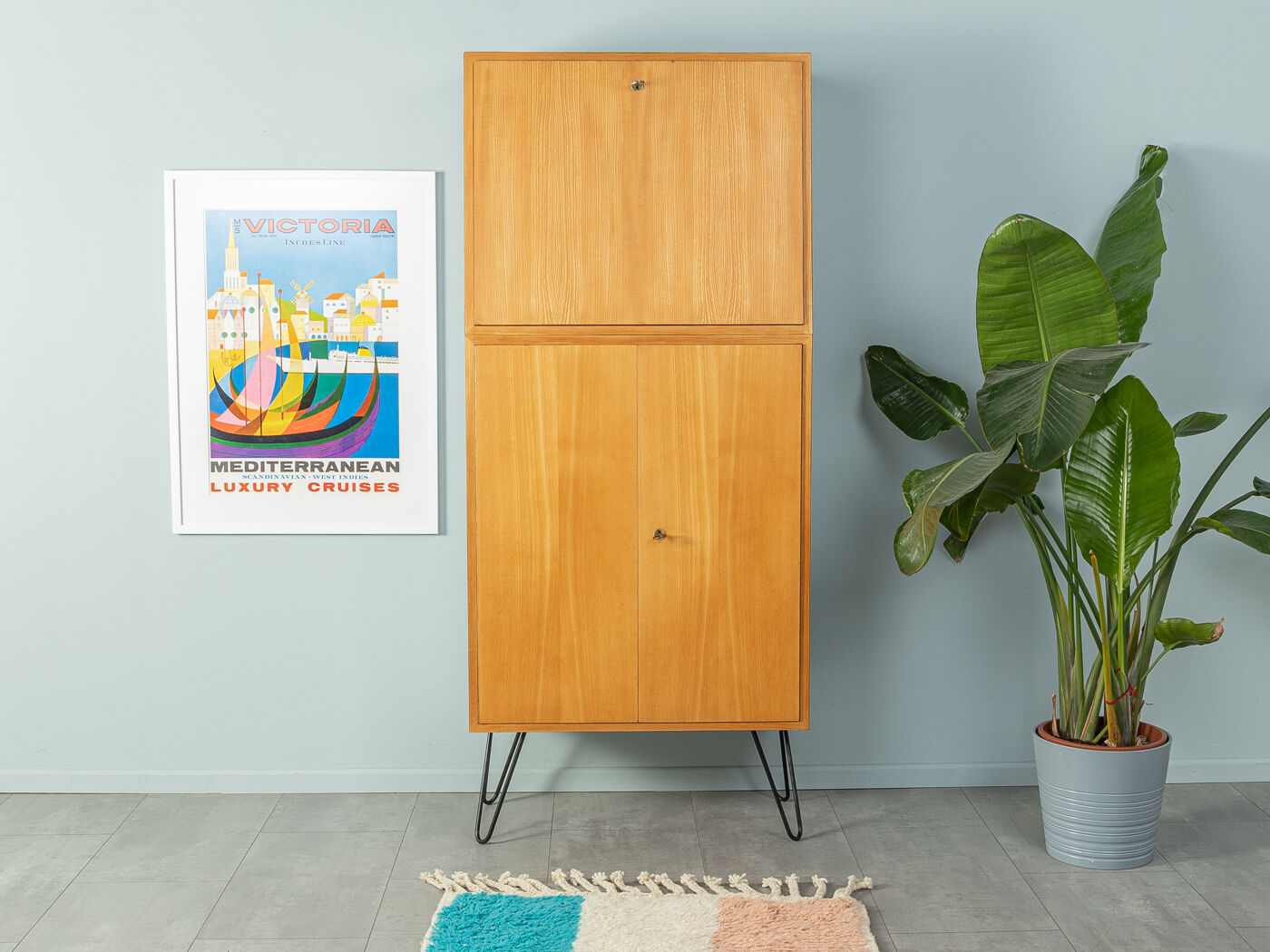 1950s Bar Cabinet, Oldenburger Möbelwerkstätten