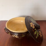 Terracotta pottery tureen Alsace folk art