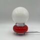 Murano Glass Red Table Lamp Mazzega, 60s