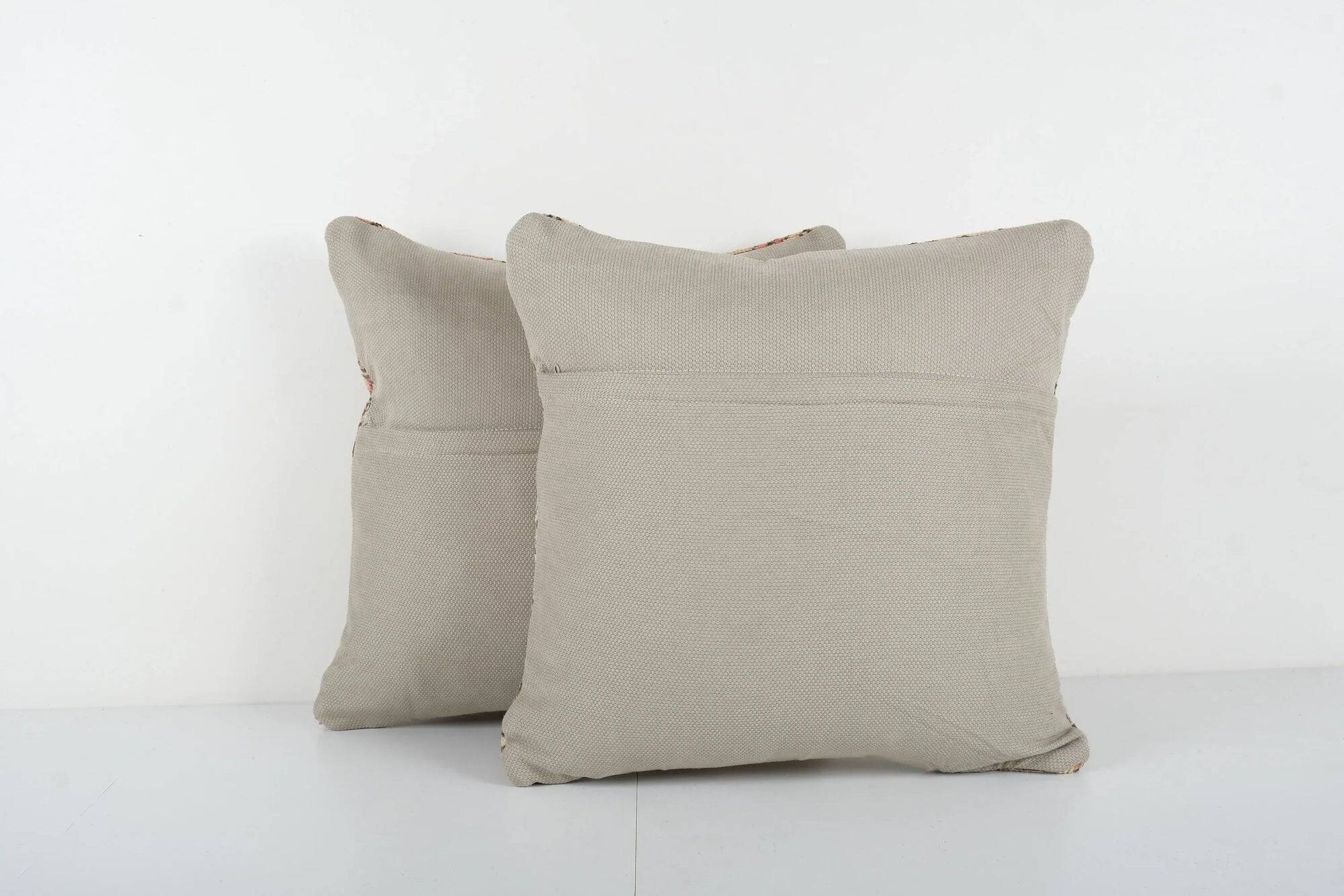 Set of 2 vintage Turkish cushion covers 51x51 cm
