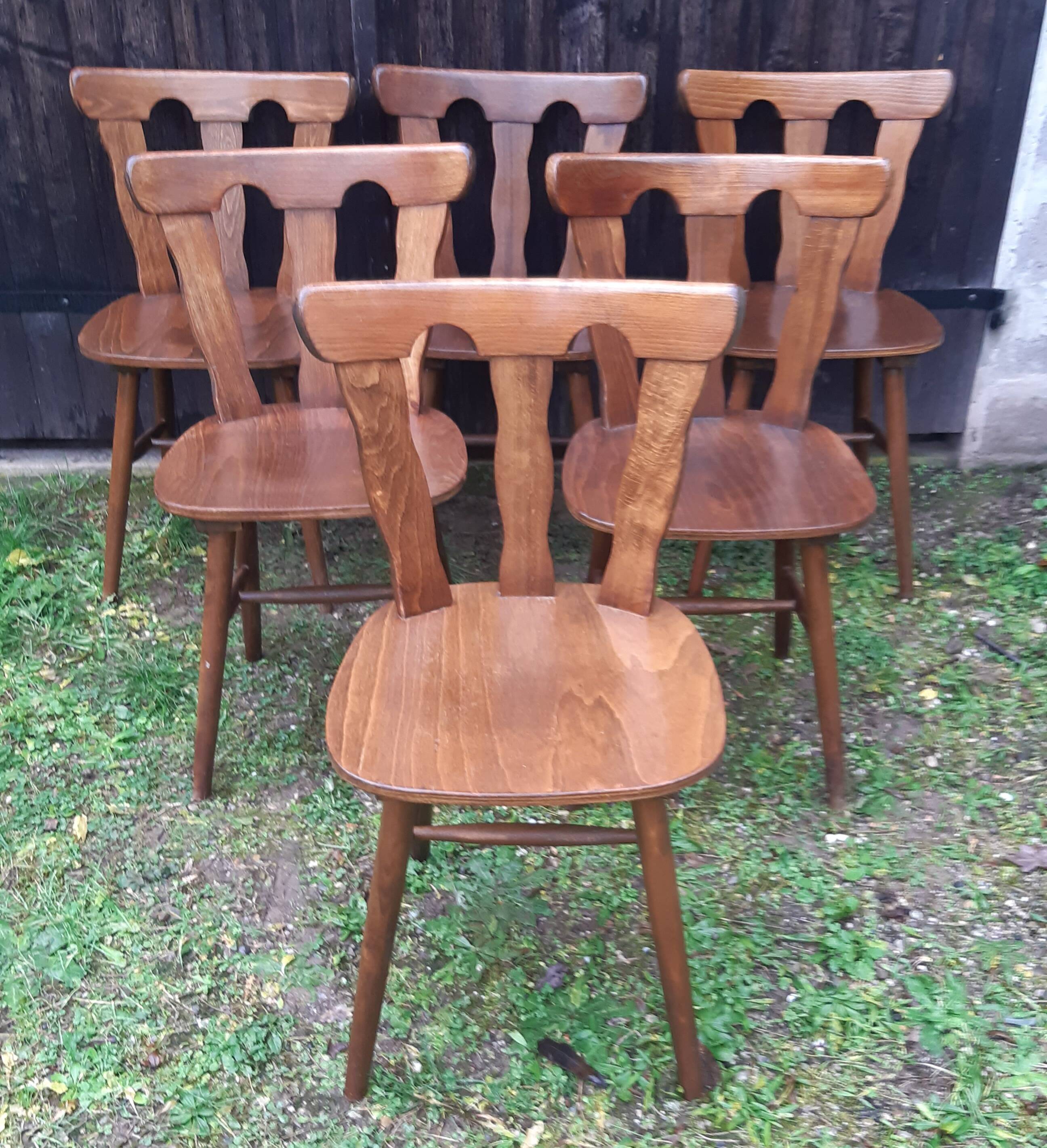 Set of 6 bistro chairs