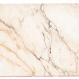 Table basse fer forgé et marbre, 1950