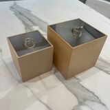 Cristophle wooden box and silverware