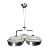 Space Age, Large metal and plastic chandelier by Studioluce. Italy 1970s