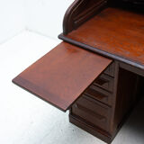 Antique roller blind writing desk 1930s, United Kingdom