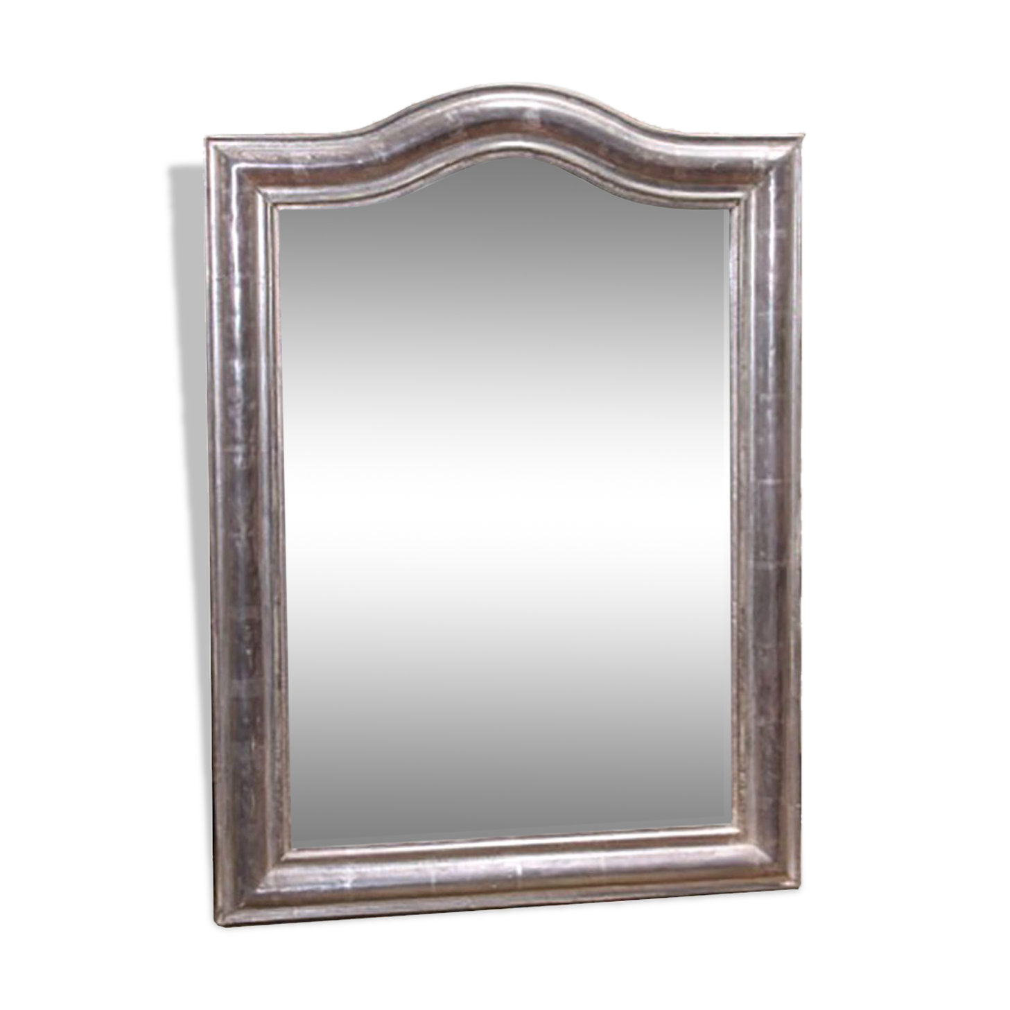 Top mirror serpentine 19th century 62x87cm