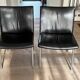 2 leather Airport armchairs by Hans Wegner - Denmark 1980s