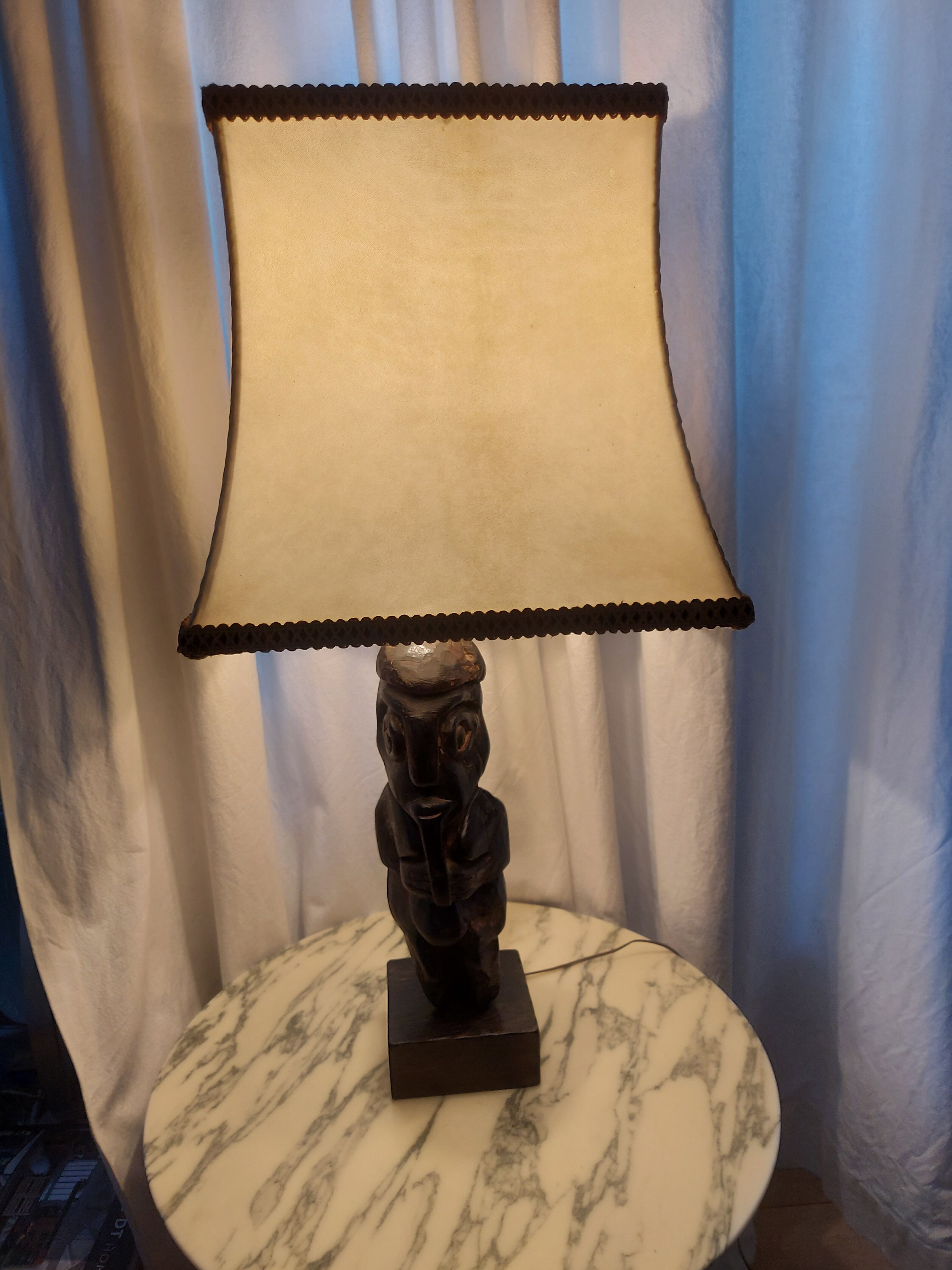 Vintage ethnic lamp of the 50's years