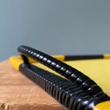 Black and yellow vintage serving tray