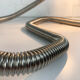 Table lamp snake minimalist flexible tube cobra chromed metal