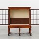 Antique William IV Style Walnut Display Cabinet, UK, 18th Century