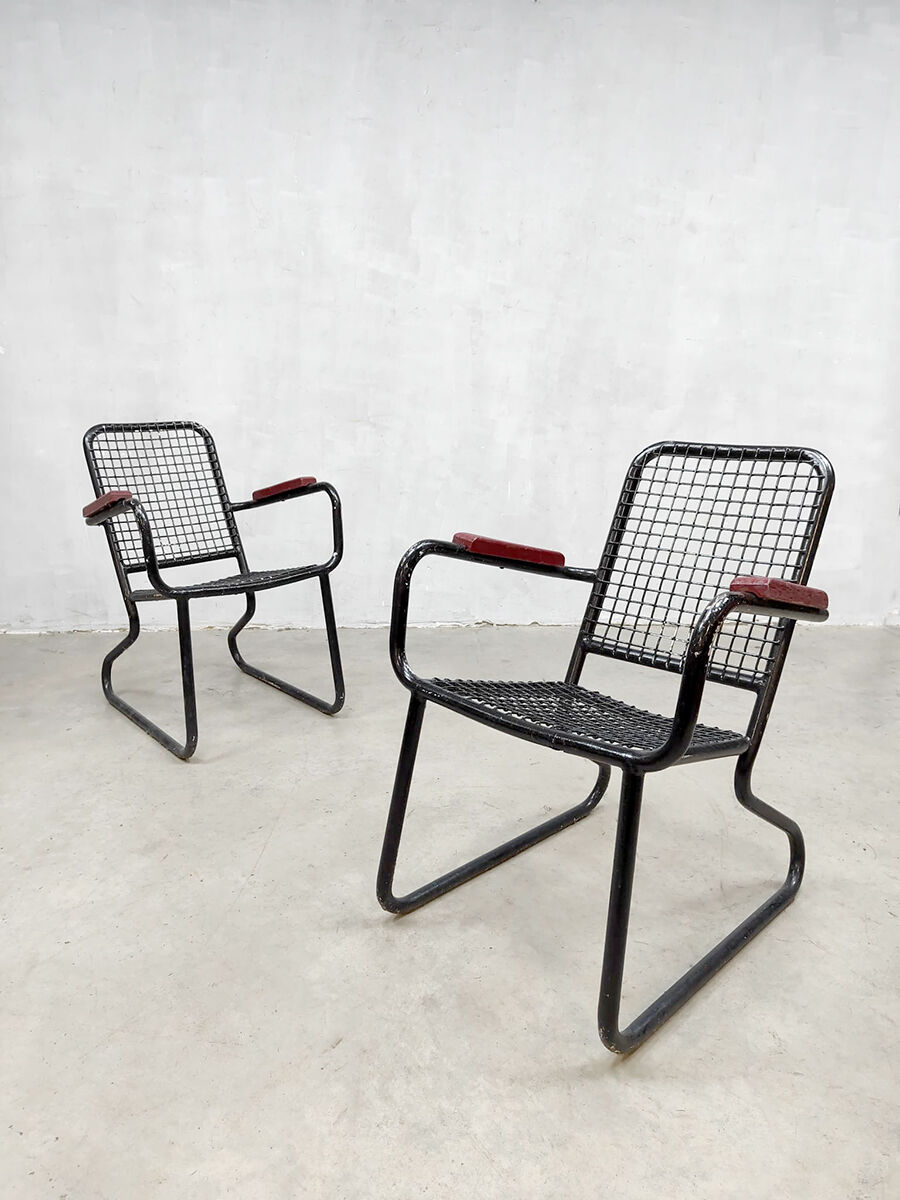 Vintage wire garden chair