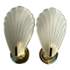 Pair of shell sconces