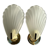 Pair of shell sconces