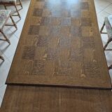 Solid oak extendable table
