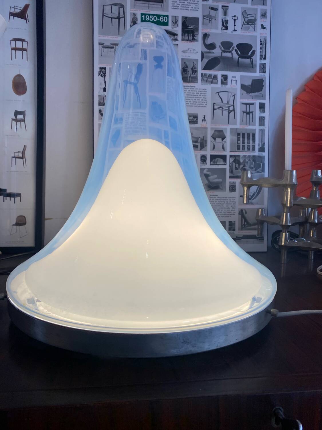 LS144 lamp designed by Carlo Nason, Mazzega edition