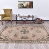 Tapis oriental vintage doux rouge et marron 158x260 cm SK 240826