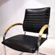 Chaise de salle à manger/conférence en cuir Thonet S74 par Josef Gorica, 1990