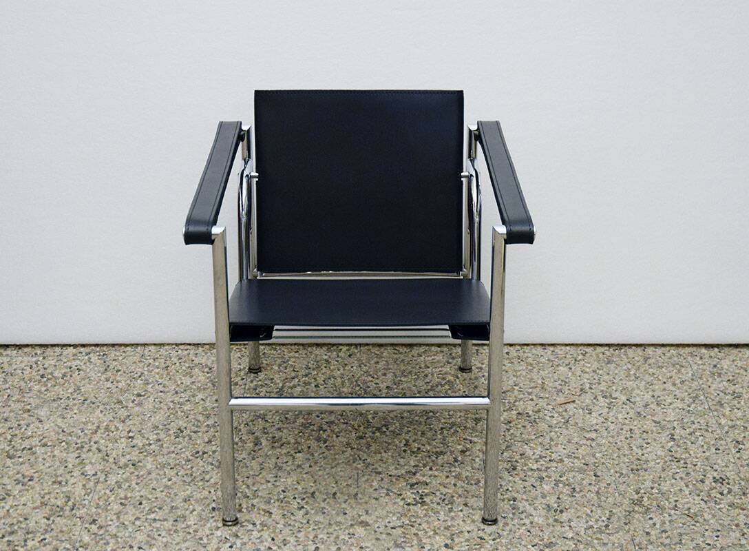 Le Corbusier Cassina LC1 armchair, 1970s.