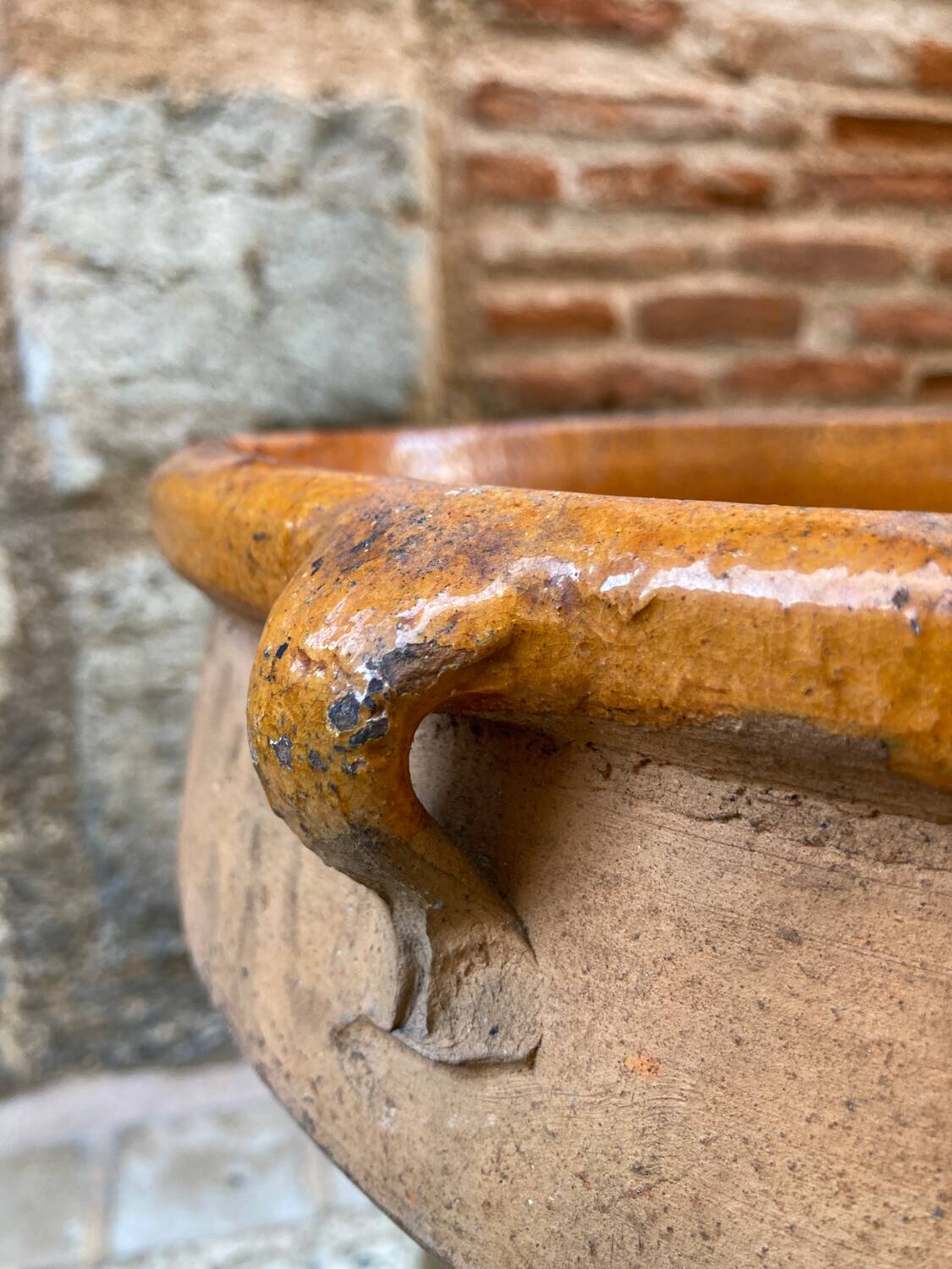 South-West glazed earthenware dish