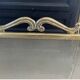Vintage English fire screen in brass and gilded metal.