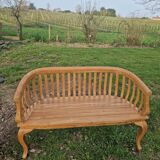 solid wood bench