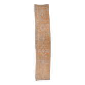 2x12 Long Narrow Orange Vintage Runner Rug, 75x378Cm SK 18494 FREE SHIPPING