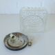 Vintage Wall Sconce / Bubble Glass / Mid Century Flush Mount Ceiling Light