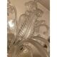 Italian Style Murano Glass in Transparent and Sand Chandelier by Simoeng