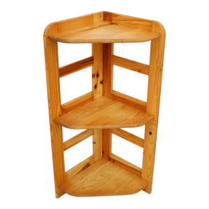 Etagère d'angle en pin
