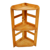 Pine corner shelf